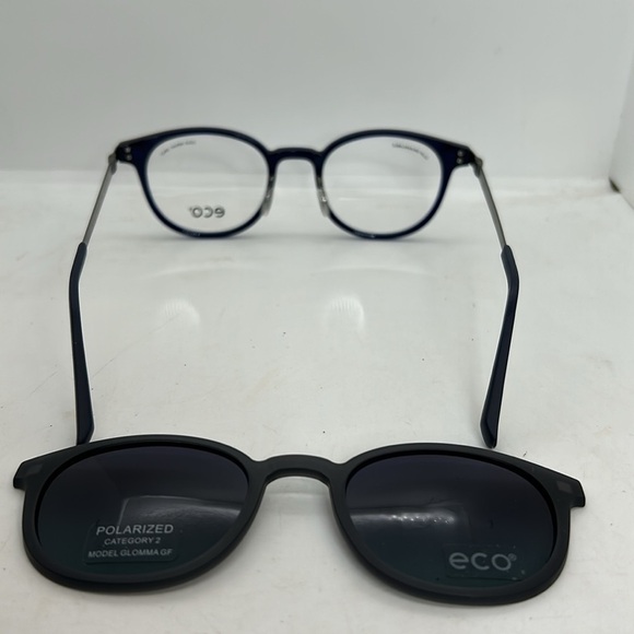 Eco 2.0 Bio-Based Glomma GF Eyeglasses & Magnet Sunglasses Unisex DNVY Navy NWT - Picture 5 of 7